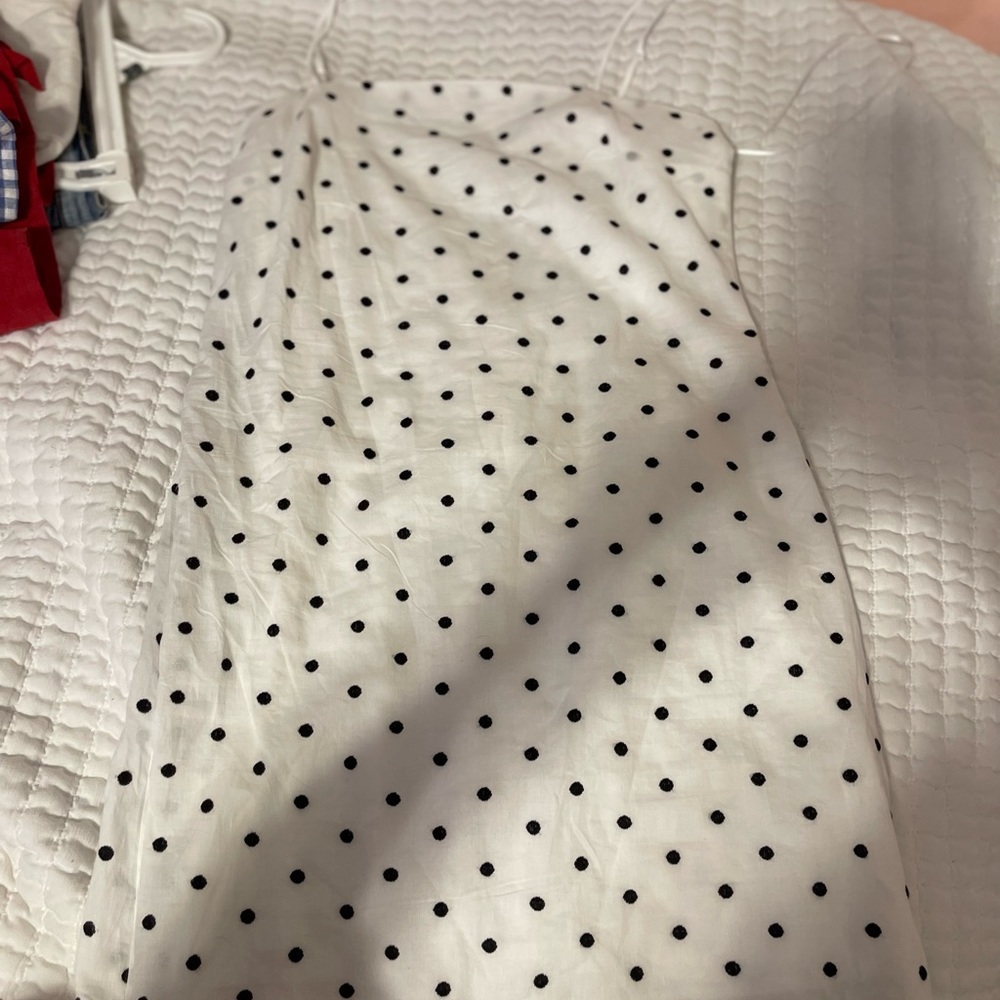 polka dot mini dress
